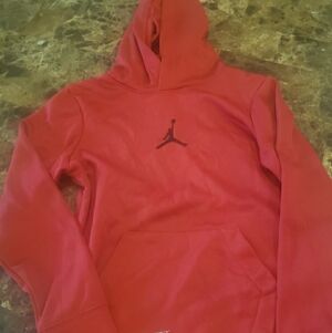 Red Jordan Hoodie, Kids, Small